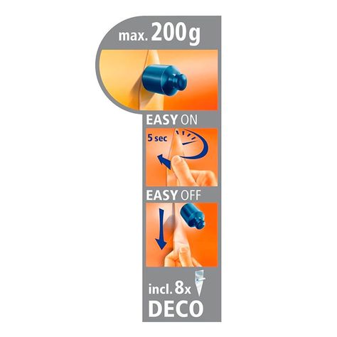 5 Perchas Ganchos Deco Transparentes De Decoración Tesa-2