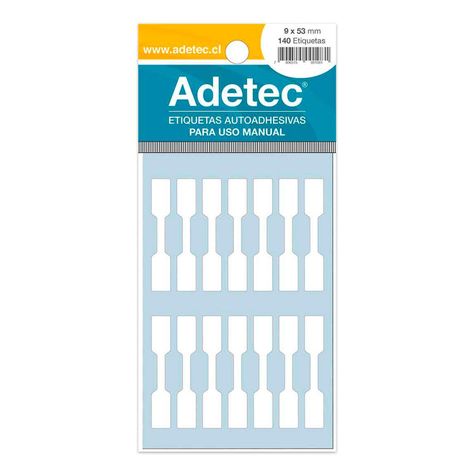 420 Etiquetas Manuales Joya Blanca 9x52 mm-0