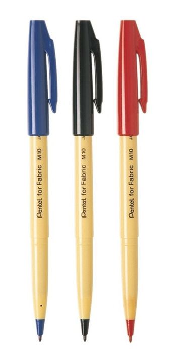 3 Marcadores Permanentes M10 Pentel+ 36 Etiquetas De Ropa-7