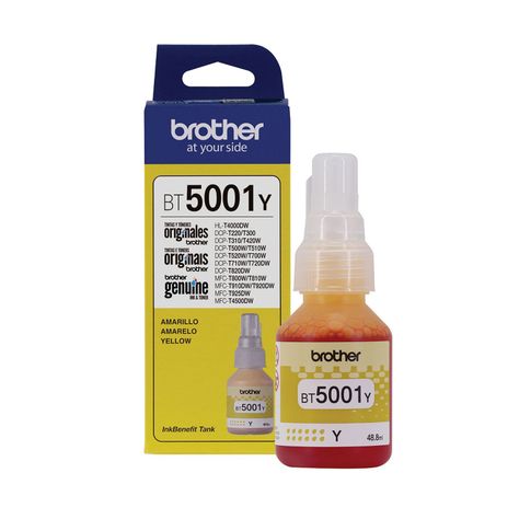 Brother Botella De Tinta Amarillo Bt5001y-0