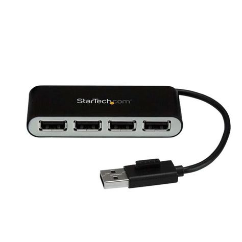 Adaptador Usb 2.0 De 4 Puertos Con Cable Integrado Portátil-0