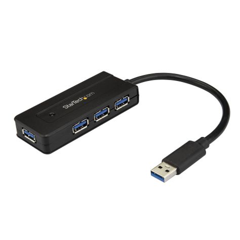 Adaptador Hub USB 3.0 de 4 Puertos de 5Gbps con Carga Rápida-0