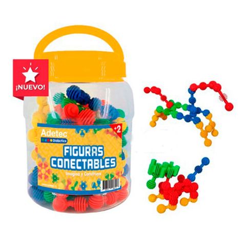 Figuras Conectables Adetec 60 Piezas-3