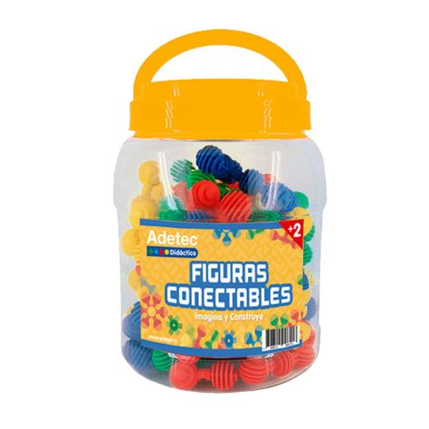 Figuras Conectables Adetec 60 Piezas-0