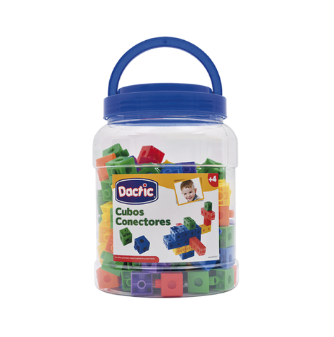Juego Didáctico Cubos Conectores 130 Piezas-0