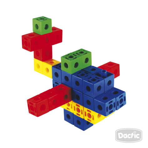 Juego Didáctico Cubos Conectores 130 Piezas-1