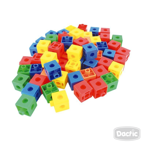 Juego Didáctico Cubos Conectores 130 Piezas-3