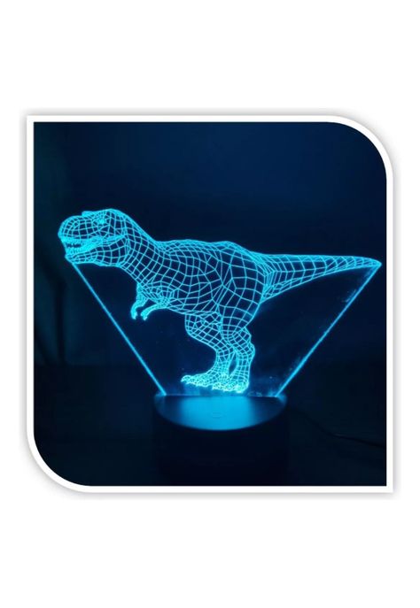 Lampara 3D Dinosaurio T-rex-0