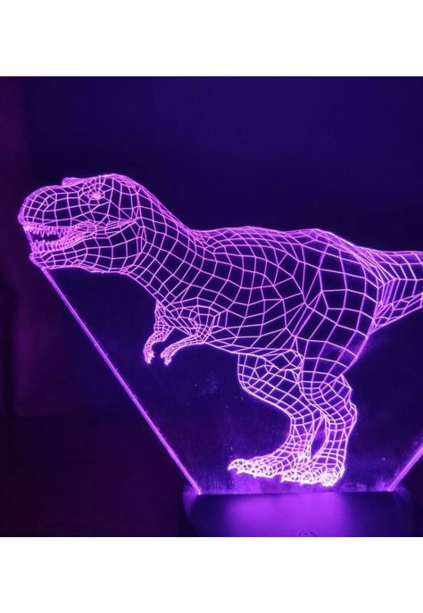 Lampara 3D Dinosaurio T-rex-1