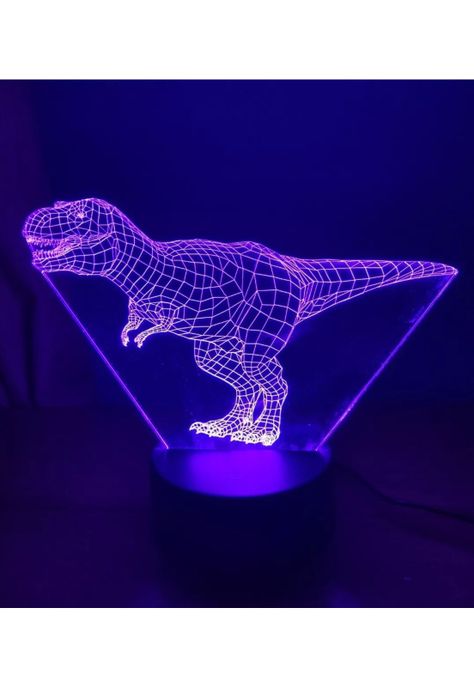 Lampara 3D Dinosaurio T-rex-2