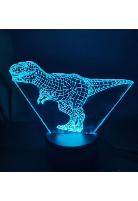 Lampara 3D Dinosaurio T-rex-3