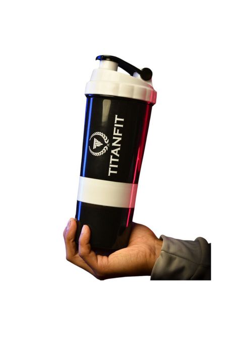 Vaso shaker 3 en 1 - 500 ml Blanco TitanFit-1