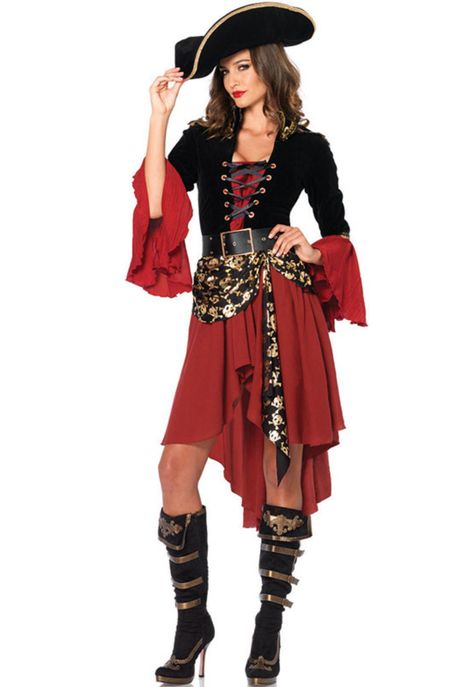 Disfraz de Mujer Pirata Adulta Halloween-0