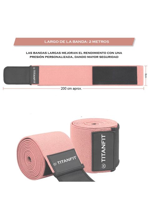Rodillera elastica Pelta Rosada TitanFit-5
