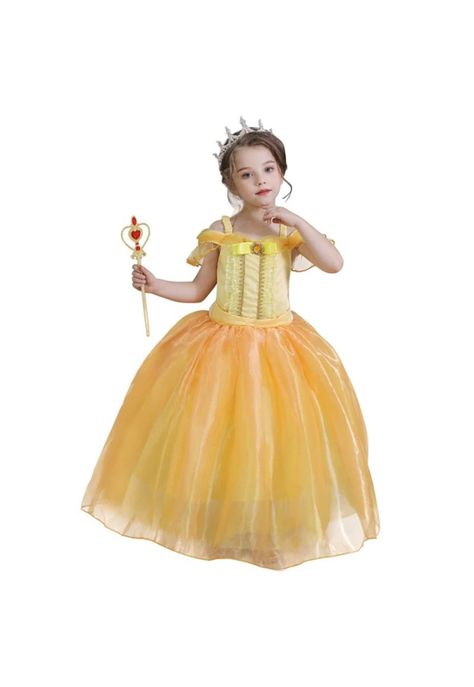 Disfraz Princesas Bella Niña Disney La bella y la Bestia-1