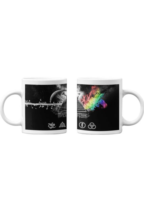 Tazones tazas blancas Led Zeppelin Bandas de Rock-0
