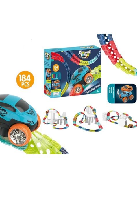Autopista Magica Flexible Gravedad 0 184 Pcs para Niños-0
