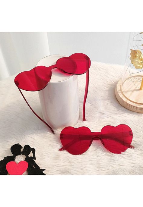 Pack 2 Lentes Forma Corazón Romántico Amor Aniversario-1