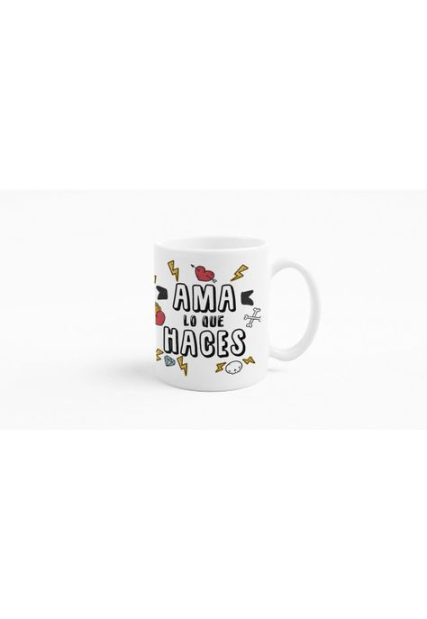 Tazones tazas blancas Ama lo que haces frase motivacion-2
