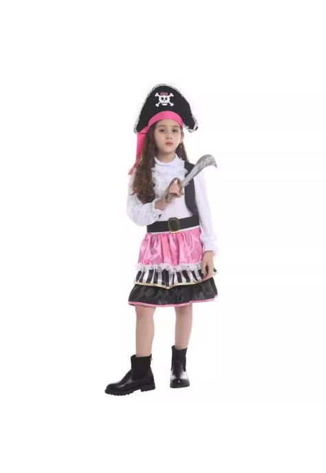 Disfraz Pink Pirata Niña -0