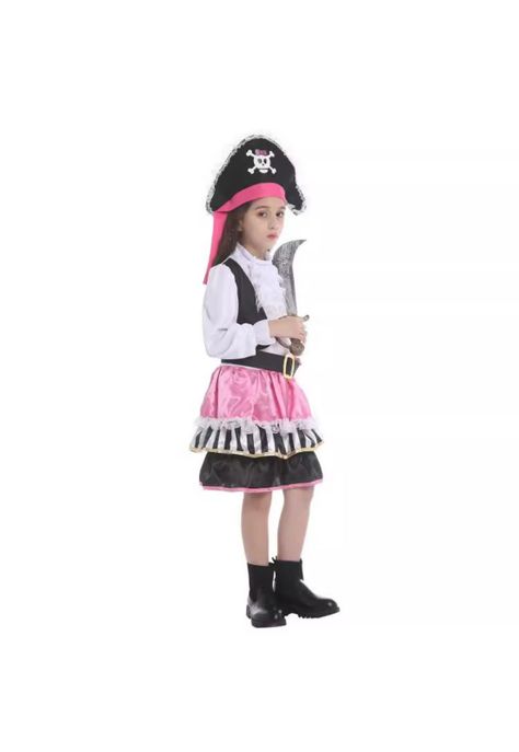Disfraz Pink Pirata Niña -1