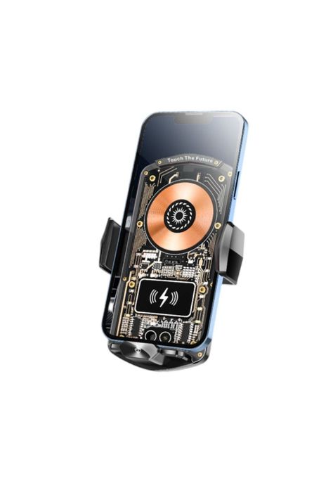 Soporte de Celular para Auto con Cargador Inalambrico-0