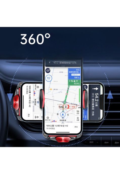 Soporte de Celular para Auto con Cargador Inalambrico-2