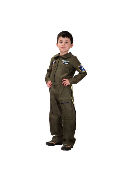 Disfraz Cosplay Piloto Top Gun Infantil-0