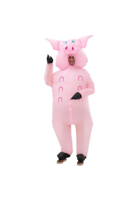 Disfraz Inflable Chancho Cerdo Adulto-0