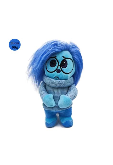 Set 4 Peluche Intensamente Alegria Furia Tristeza y Miedo-3