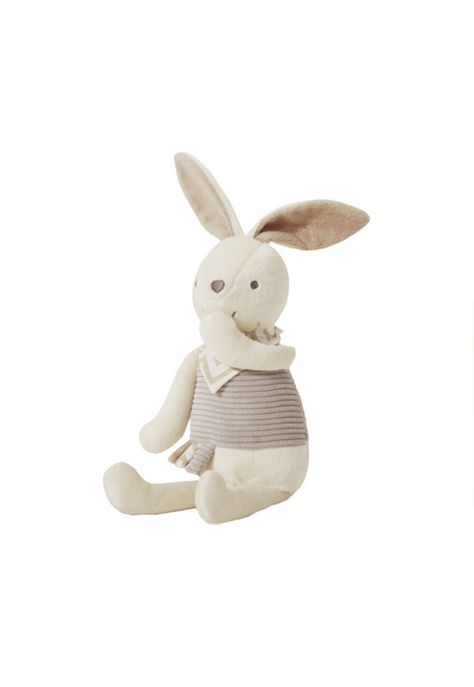 Peluche Conejo Blanco Para Bebés 26 CM-2