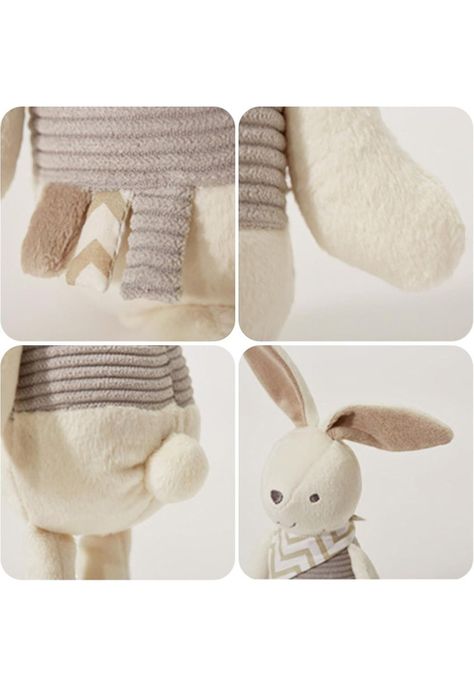 Peluche Conejo Blanco Para Bebés 26 CM-3