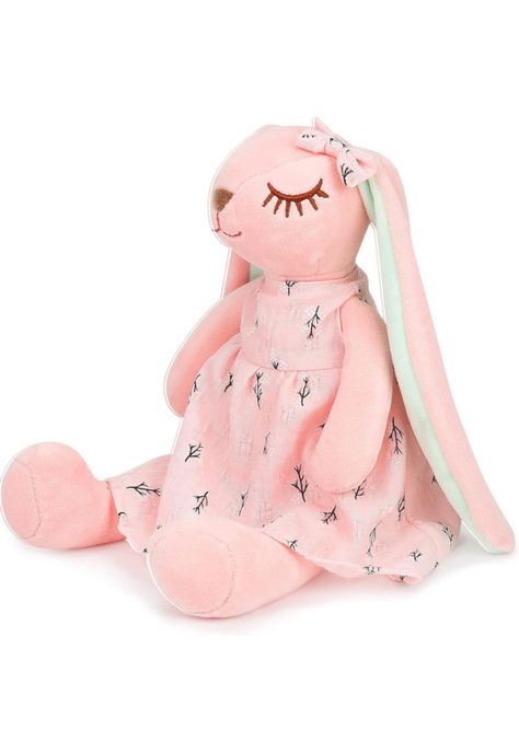 Peluche Conejo Rosado Para Bebés 35 CM-0