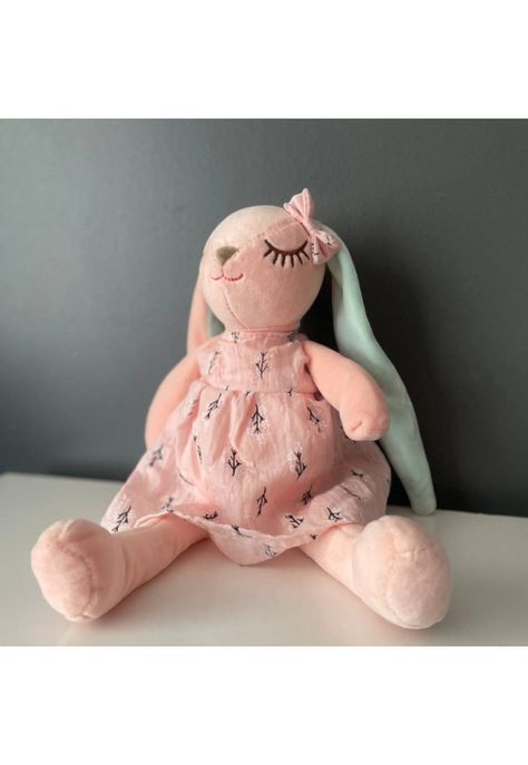 Peluche Conejo Rosado Para Bebés 35 CM-2