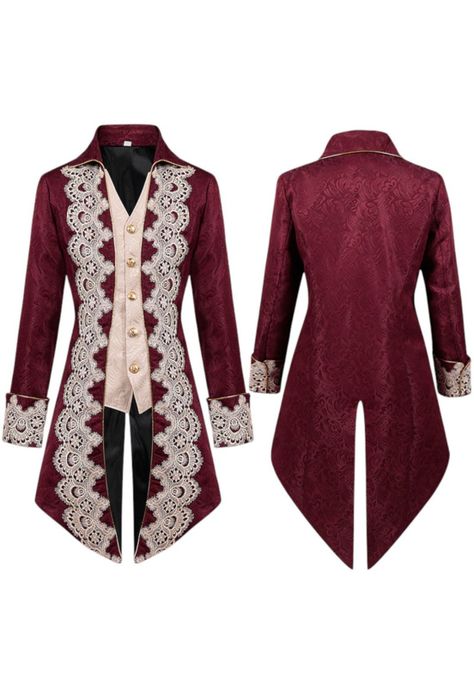 Cosplay Disfraz Traje Victoriano Medieval Chaqueta-0