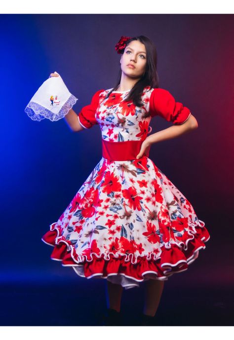 Vestidos De Huasa De Chinita Niña Fiestas Patrias-0