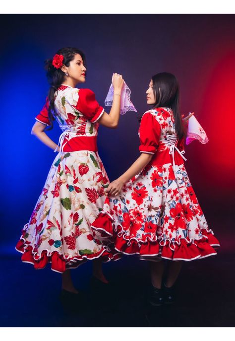 Vestidos De Huasa De Chinita Niña Fiestas Patrias-3