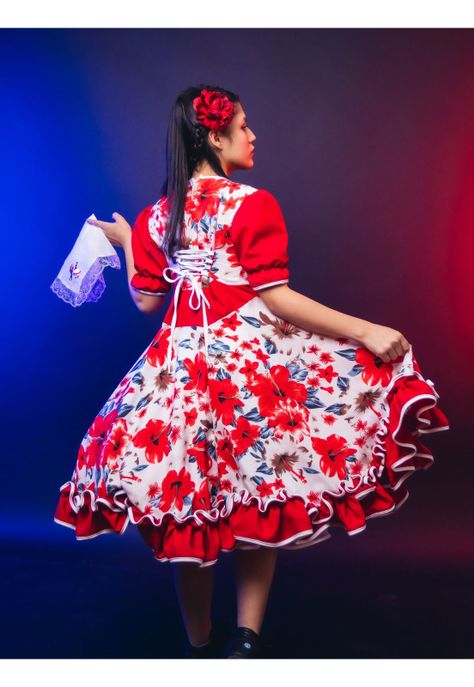 Vestidos De Huasa De Chinita Niña Fiestas Patrias-4
