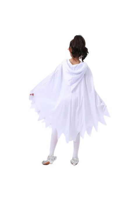 Disfraz Infantil Con Capa De Fantasma Blanco Halloween-2