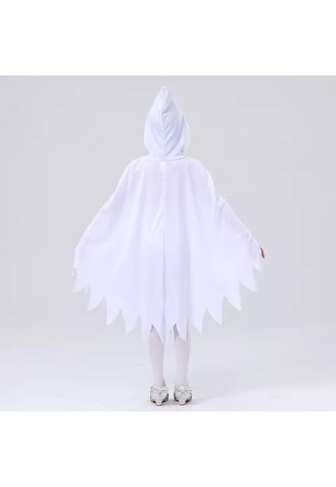 Disfraz Infantil Con Capa De Fantasma Blanco Halloween-3