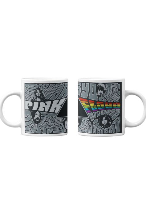 tazones tazas blancas Pink Floyd Rock-0