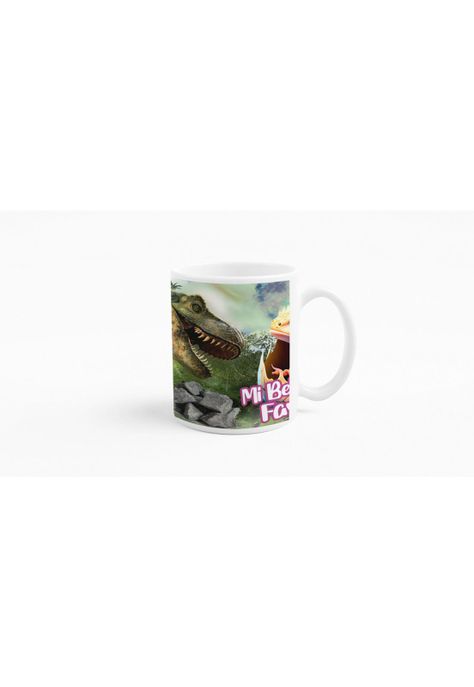 Tazones tazas blancas Mi Bebesauria Favorita-2