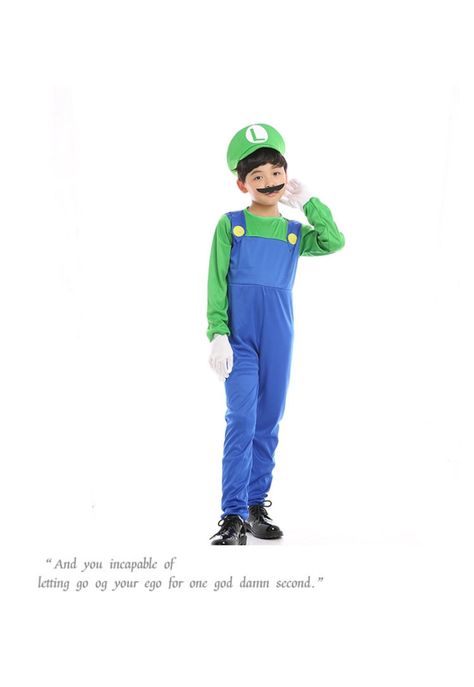 Disfraz de Luigi Para Niños - Mario Bros-3