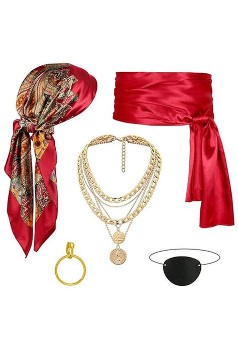 Set de Disfraz Gitana 5 Piezas Completo-0
