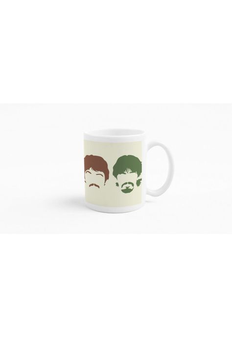 Tazones tazas blancas The Beatles Bandas de Rock-3