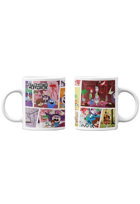 Tazones tazas blancas Cartoon Network Mansion Foster Amigos-0