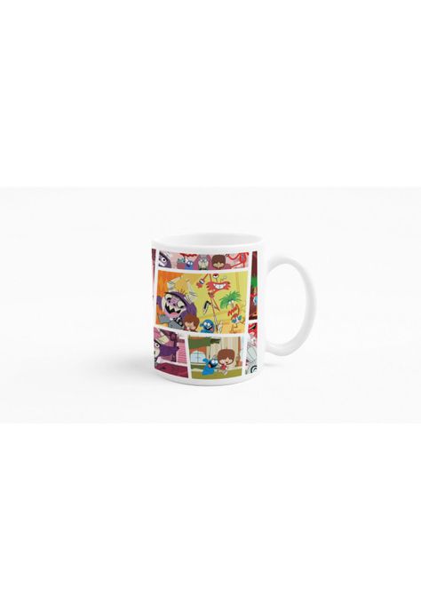 Tazones tazas blancas Cartoon Network Mansion Foster Amigos-2