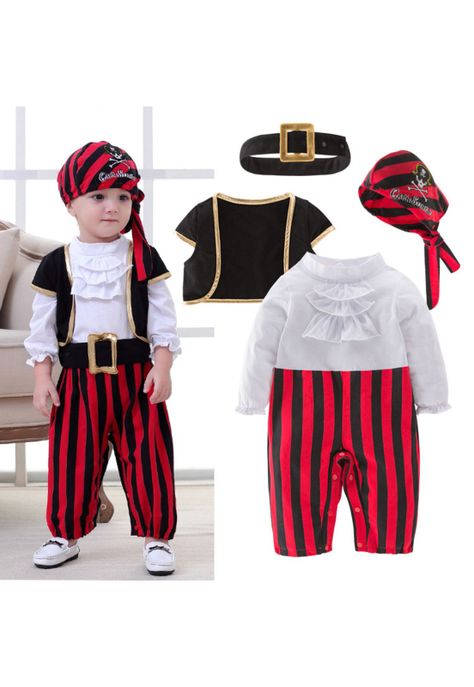 Disfraz Cosplay Pirata Bebé Infantil-3