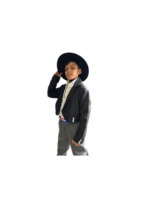 Traje Tipico Vestimenta Huaso Niño Fiestas Patrias Chile-0