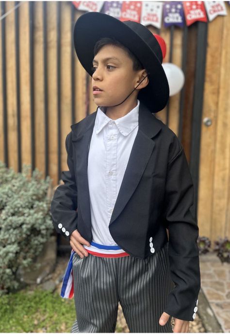 Traje Tipico Vestimenta Huaso Niño Fiestas Patrias Chile-1